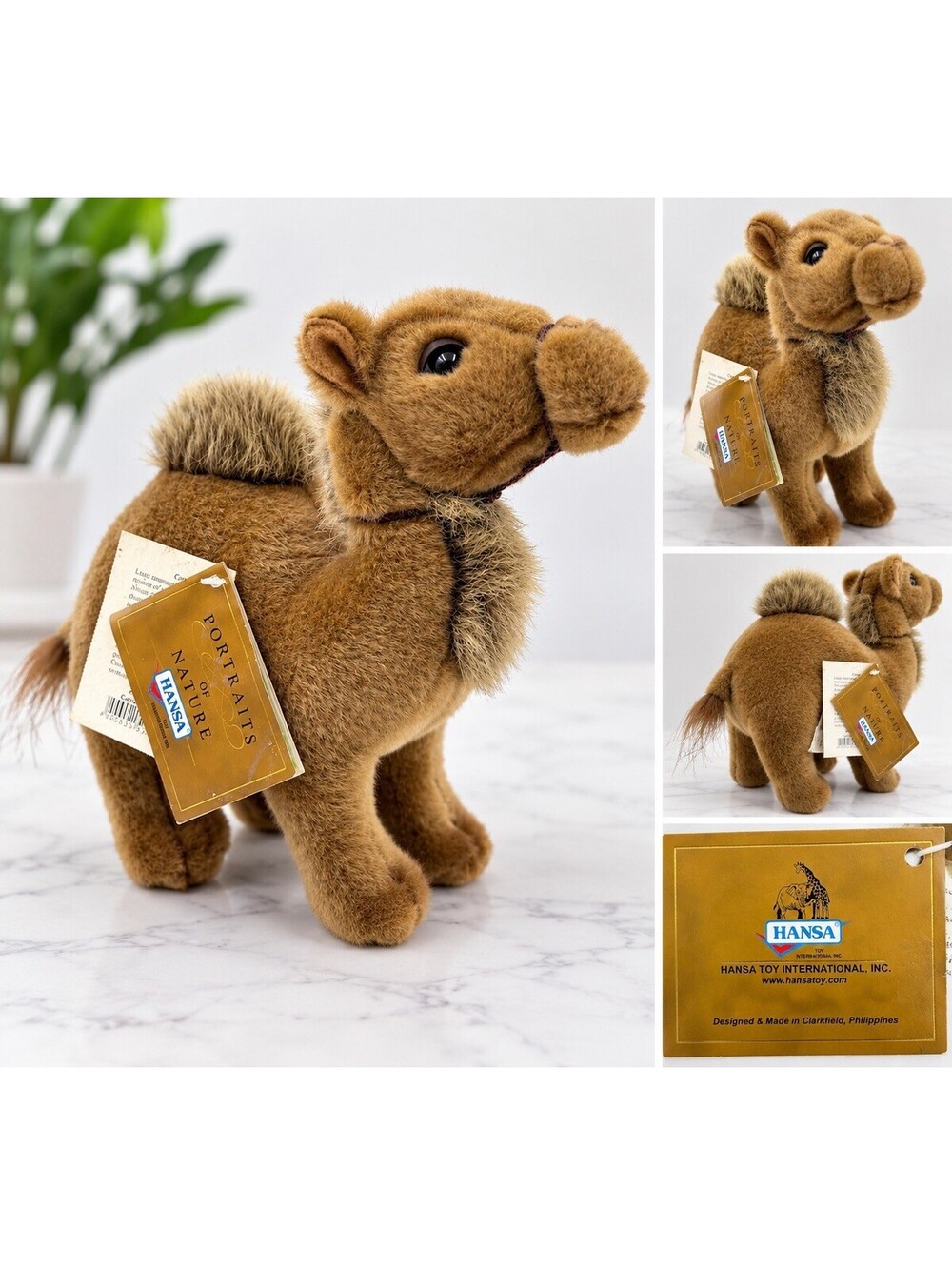 Hansa Little Brown Camel Plush 8 Inch Portraits of Nature Realistic with Tag
